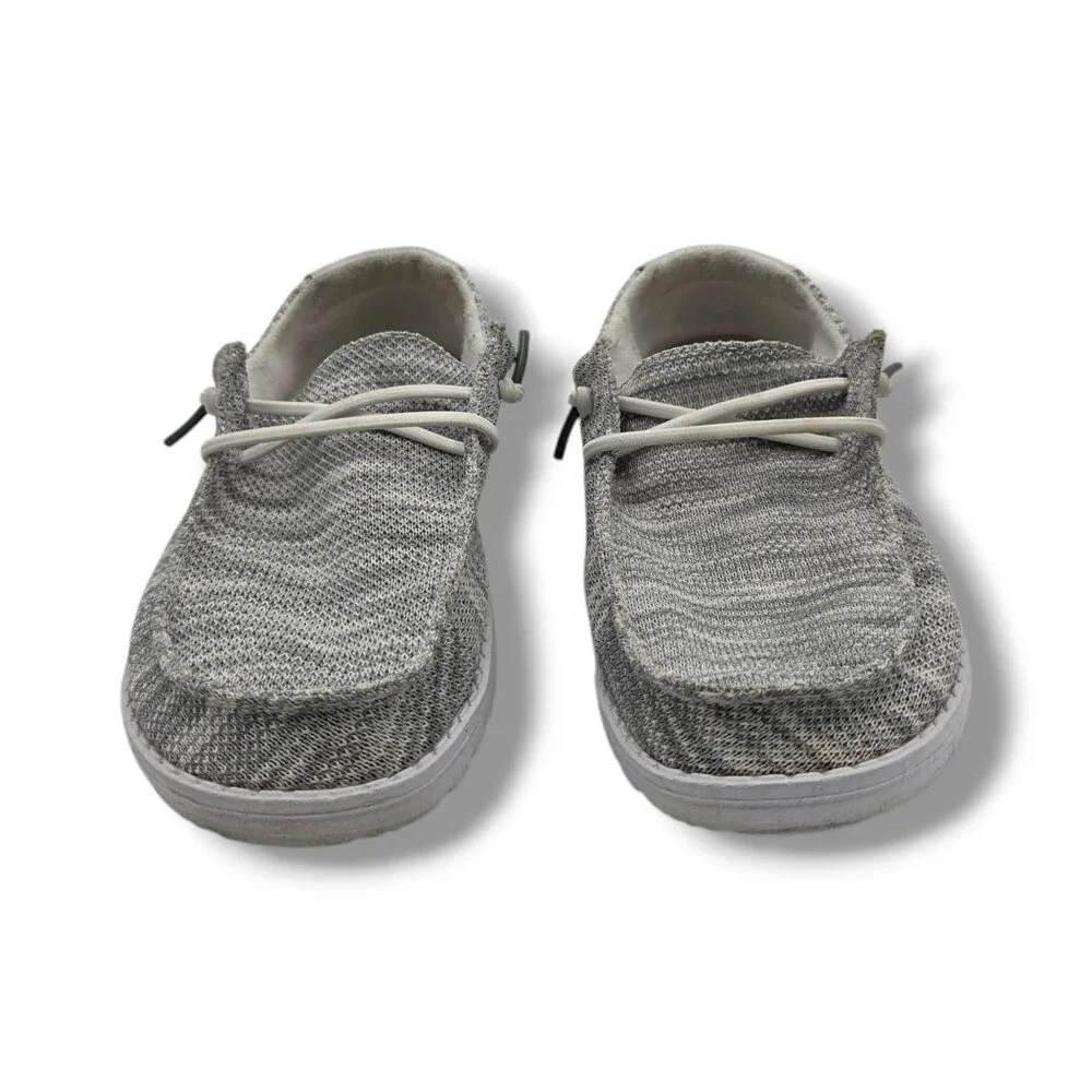 Hey Dude Wendy Sox Shoes‎ Womens 6 Glacier Grey